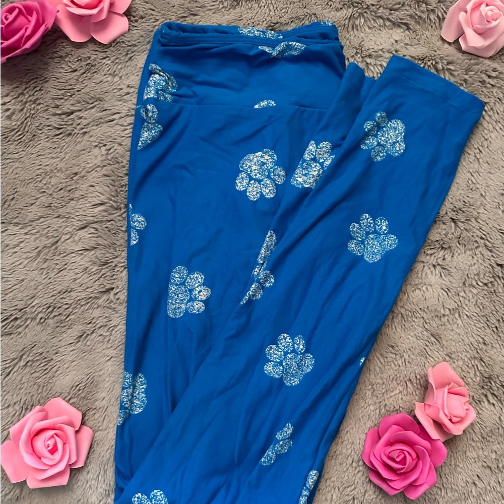 LuLaRoe Paw Print Tall & Curvy Leggings